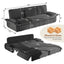 LLappuil 95" Pull Out Sofa Bed Queen Size, Oversized Corduroy Loveseat Sofa Couch Convertible Sofa Bed for Living Room Gray