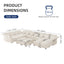 LLappuil Modular Sectional Sofa, Sectional Couch with Storage Seat, Oversized Corduroy Sofa Couch with Adjustable Arms Backs for Living Room Beige