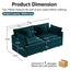 LLappuil 71" Loveseat Sofa, Chenille Cloud Sofa Couch for Living Room