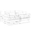 LLappuil 94" Loveseat Sofa, Oversized Velvet Cloud Couch for Living Room