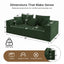 LLappuil 94" Boneless Couch, Corduroy 3 Seat Sofa, Deep Seat Cloud Sofa Couch for Living Room