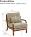 LLappuil Accent Chair, Mid-Century Modern Reading Single Sofa Chair for Living Room Camel