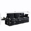 LLappuil 89" Cloud Couch, 3 Seat Sofa with Spacious Under‑Seat Hidden Storage, Chenille Upholstered Sofa Couch with Foldable Tabletop, USB & Type-c Charging Port, Cup Holder for Living Room
