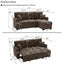 LLappuil Sectional Sofa, 71" Sectional Couch Convertible Sofa Bed, Pull Out Sofa Bed Full Size with Storage Chaise for Living Room, Linen Brown