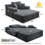LLappuil Chaise Lounge Chair Indoor, Corduroy Boneless Sofa Bed, Deep Seat Sleeper Couch Reading Chairs, Cloud Sofas Couches for Living Room, No Assembly Required Dark Gray