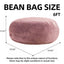 LLappuil 6 Feet Bean Bag Chair, Lazy Sofa Chair for Adults, Memory Foam Bean Bag Chairs with Filler Included for Living Room Bedroom Pink