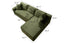 LLappuil 95" Sectional Sofa, Modular Sectional Couch with Left Chaise, Deep Seat Corduroy Cloud Sofa for Living Room