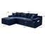 LLappuil 106" Sectional Sofa, Modular Sectional Couch with Right Chaise, Deep Seat Corduroy Cloud Sofa for Living Room