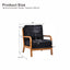 LLappuil Accent Chair, Mid-Century Modern Reading Single Sofa Chair for Living Room, Foil Fabric