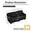 LLappuil 76" Loveseat Sofa, Cloud Corduroy Sofa Couch for Living Room