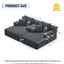 LLappuil 2 Piece Chaise Lounge Chair Indoor, Corduroy Boneless Sofa Bed, Deep Seat Sleeper Couch Reading Chairs, Cloud Sofas Couches for Living Room, No Assembly Required Dark Gray