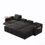 LLappuil 108" Sectional Sofa, Oversized Sectional Couch with Pull Out Sofa Bed, Chenille Sofa Couch Convertible Sofa Bed with Recliner Chair, Small Tabletop, Storage Chaise for Living Room