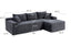 LLappuil 95" Sectional Sofa, Modular Sectional Couch with Left Chaise, Deep Seat Corduroy Cloud Sofa for Living Room