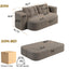 LLappuil 79" Futon Sofa Bed, Boneless Sofa Convertible Sofa Bed Full Size, Corduroy Loveseat Floor Sofa Couch for Living Room
