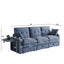 LLappuil 89" Cloud Couch, 3 Seat Sofa with Spacious Under‑Seat Hidden Storage, Chenille Upholstered Sofa Couch with Foldable Tabletop, USB & Type-c Charging Port, Cup Holder for Living Room