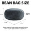 LLappuil 5 Feet Bean Bag Chair, Lazy Sofa Chair for Adults, Memory Foam Bean Bag Chairs with Filler Included for Living Room Bedroom Gray