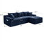 LLappuil 95" Sectional Sofa, Modular Sectional Couch with Left Chaise, Deep Seat Corduroy Cloud Sofa for Living Room