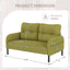 LLappuil Loveseat Sofa, 47" Small Couch, Love Seat Corduroy Sofa Couch for Compact Space Olive