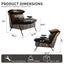 LLappuil Accent Chair, Oversized Lounge Chair, Reading Armchair for Living Room, Bedroom