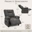 LLappuil Recliner Chair, Power Zero Gravity Chenille Reclining Sofa Chair, Electric Adjustable 90‑160° Recliner Reading Chair for Living Room