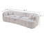 LLappuil 98" Cloud Couch, Oversized Boneless Compressed Sofa, Corduroy 3 Seater Sofa Couch with Bubble Channel Tufted for Living Room, No Assembly Required