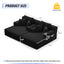 LLappuil 2 Piece Chaise Lounge Chair Indoor, Corduroy Boneless Sofa Bed, Deep Seat Sleeper Couch Reading Chairs, Cloud Sofas Couches for Living Room, No Assembly Required Black