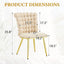 LLappuil Dining Chair Set of 2, 2 Piece Upholstered Accent Chairs for Dining Room, Living Room Beige