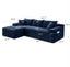 LLappuil 95" Sectional Sofa, Modular Sectional Couch with Right Chaise, Deep Seat Corduroy Cloud Sofa for Living Room