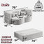 LLappuil Full Size Futon Convertible Sleeper Sofa Bed, 78" Corduroy Loveseat Floor Sofa Couch for Living Room