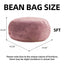 LLappuil 5 Feet Bean Bag Chair, Lazy Sofa Chair for Adults, Memory Foam Bean Bag Chairs with Filler Included for Living Room Bedroom Pink