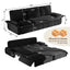 LLappuil 95" Pull Out Sofa Bed Queen Size, Oversized Corduroy Loveseat Sofa Couch Convertible Sofa Bed for Living Room Black