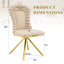LLappuil Dining Chair Set of 2, 2 Piece Upholstered Accent Chairs for Dining Room, Living Room Beige
