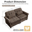 LLappuil 69" Loveseat Sofa, Cloud Chenille Sofa Couch for Living Room