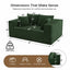 LLappuil 67" Loveseat Sofa, Corduroy Boneless Cloud Sofa Couch for Living Room