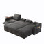 LLappuil 108" Sectional Sofa, Oversized Sectional Couch with Pull Out Sofa Bed, Chenille Sofa Couch Convertible Sofa Bed with Recliner Chair, Small Tabletop, Storage Chaise for Living Room