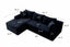 LLappuil 95" Sectional Sofa, Modular Sectional Couch with Right Chaise, Deep Seat Corduroy Cloud Sofa for Living Room