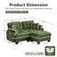LLappuil 70" Loveseat Sofa, Modular Sectional Couch with Movable Ottoman, Chenille Cloud Sofa Couch for Living Room