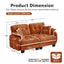 LLappuil 70" Loveseat Sofa, Chenille Cloud Sofa Couch for Living Room