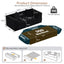 LLappuil 80" Futon, 3 Seat Sofa Convertible Sofa Bed, Chenille Sofa Couch for Living Room Black