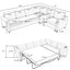 LLappuil Sectional Sofa, Pull Out Sofa Bed Queen Size, 6 Seat Sofa Couch Convertible Sleeper Sofa Bed for Living Room Gray