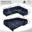 LLappuil Sectional Sofa, Sectioanl Couch with Pull Out Sofa Bed King Size, Chenille Sofa Conertible Sofa Bed for Living Room