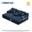 LLappuil 2 Piece Chaise Lounge Chair Indoor, Corduroy Boneless Sofa Bed, Deep Seat Sleeper Couch Reading Chairs, Cloud Sofas Couches for Living Room, No Assembly Required Blue