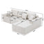 LLappuil 108" Sectional Sofa, Modular Sectional Couch with Left Chaise, Deep Seat Faux Leather Cloud Sofa for Living Room