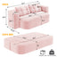 LLappuil 79" Futon Sofa Bed, Boneless Sofa Convertible Sofa Bed Full Size, Corduroy Loveseat Floor Sofa Couch for Living Room