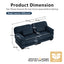 LLappuil 76" Loveseat Sofa, Cloud Corduroy Sofa Couch for Living Room