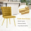 LLappuil Dining Chair Set of 2, 2 Piece Upholstered Accent Chairs for Dining Room, Living Room Yellow