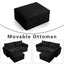 LLappuil Pull Out Sofa Bed Queen Size, 85" Loveseat Sofa with Movable Ottoman, USB Charging Port, Corduroy Sofa Couch Convertible Sofa Bed for Living Room Black