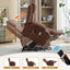 LLappuil Power Lift Recliner Chair, Massage Recliner Chair with Heat, Reading Chair with Side Pocket, USB Charge Port, Remote Control for Living Room, Bedroom Brown