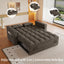 LLappuil Pull Out Sofa Bed Full Size, 65" Loveseat Sofa Convertible Sofa Bed, Chenille Sofa Couch with Small Toptable, Charging Port, Hidden Storage Armrest for Living Room Gray