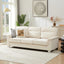 LLappuil 82" Velvet Sofa, 3 Seater Sofa Couch for Living Room Beige